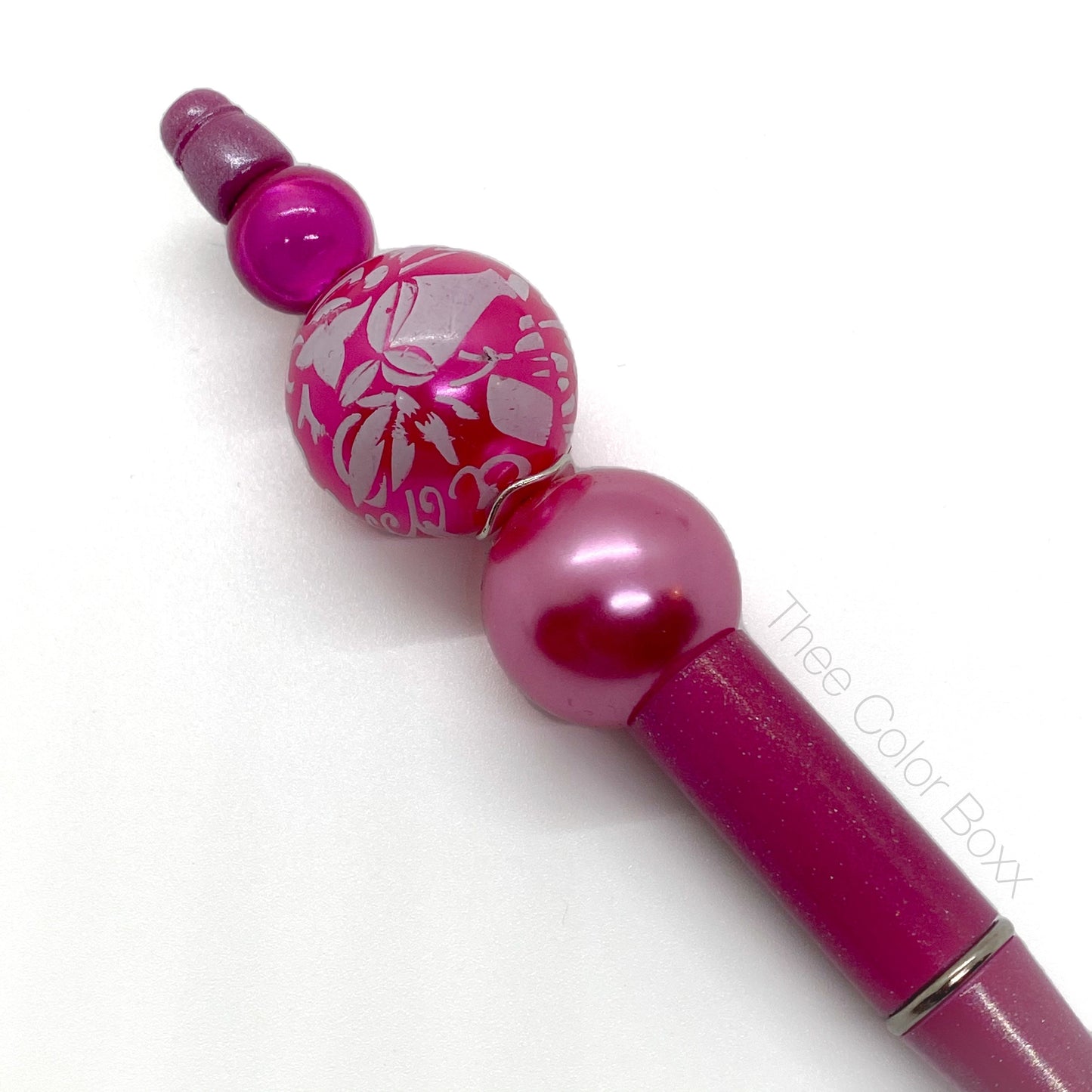 'Bubblegum Pink' Beaded Pen