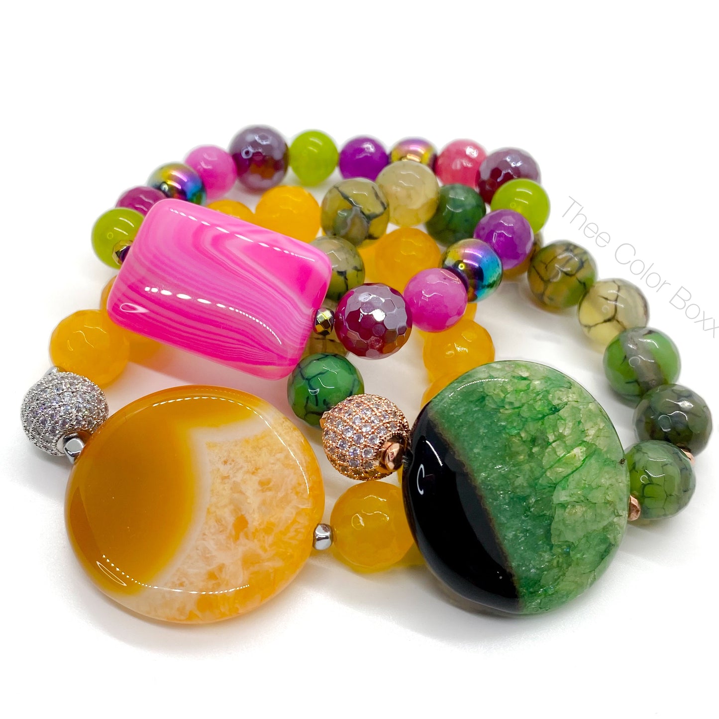 'Passion Papaya Green Tea' Bracelet