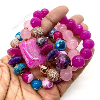 'Cotton Candy' Bracelet Set