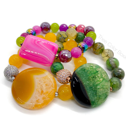 'Passion Papaya Green Tea' Bracelet